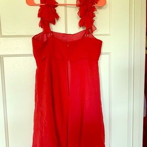 Bcbg silk red party dress